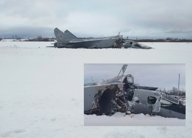 Russia RFVKS MiG 31K crash 1 640