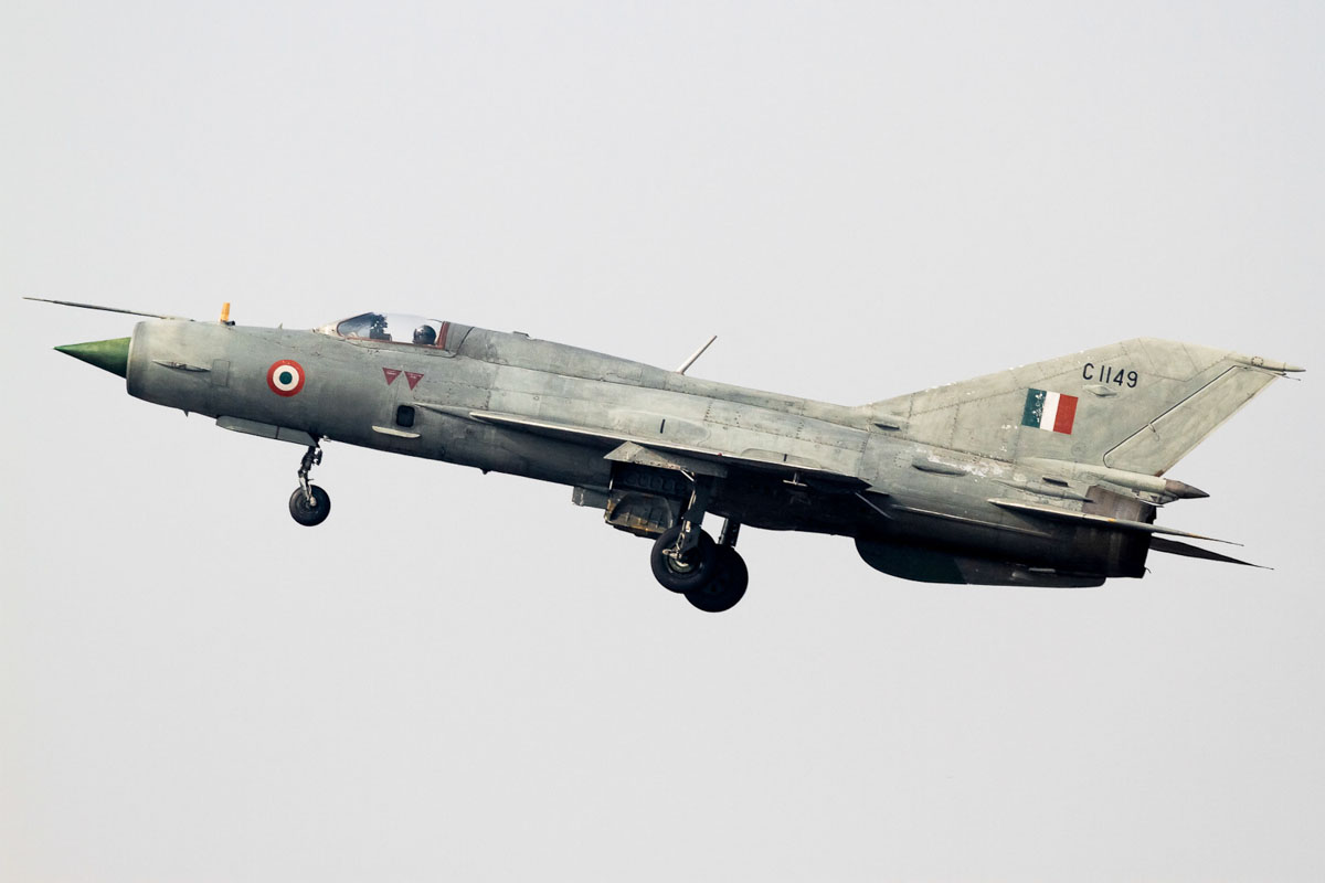 Indian Air Force MiG-21 Bison crash