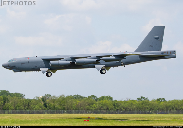 US B 52H AESA upgrade credit LA NATO spotting PR 640