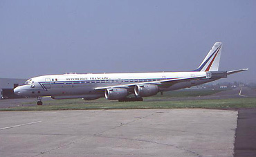 This ELINT DC-8 often comes to Le Bourget for maintenance with Air France